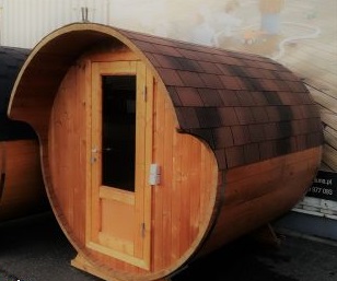 SAUNA BARREL Z PIECEM ELEKTRYCZNYM